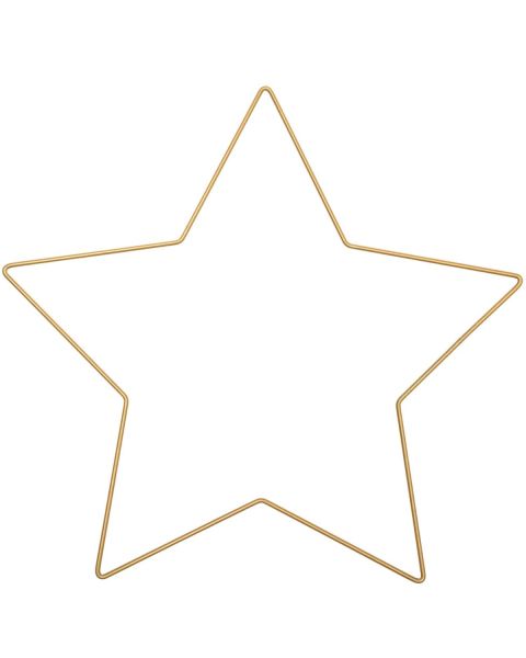 Metalen ster frame 30x28.5cm goud RICO 38006.60.15