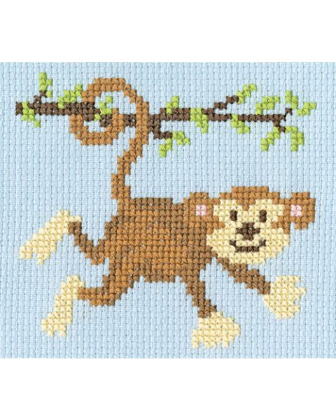 MONKEY MAYHEM telpakket borduurpakket van STITCHCOMPANY bt-skip03