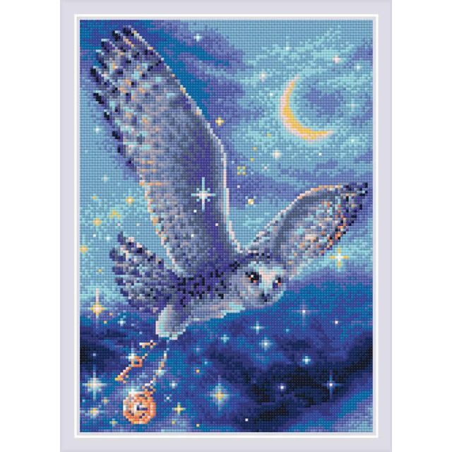 Diamond mosaic Magic Owl van STITCHCOMPANY ri-am0041