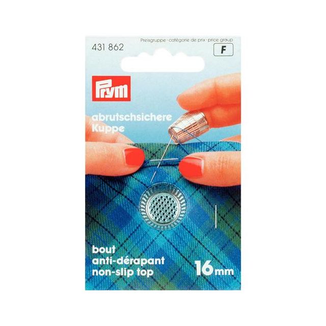 Vingerhoed 16,0 mm zilverkleurig van PRYM-f 022.431862