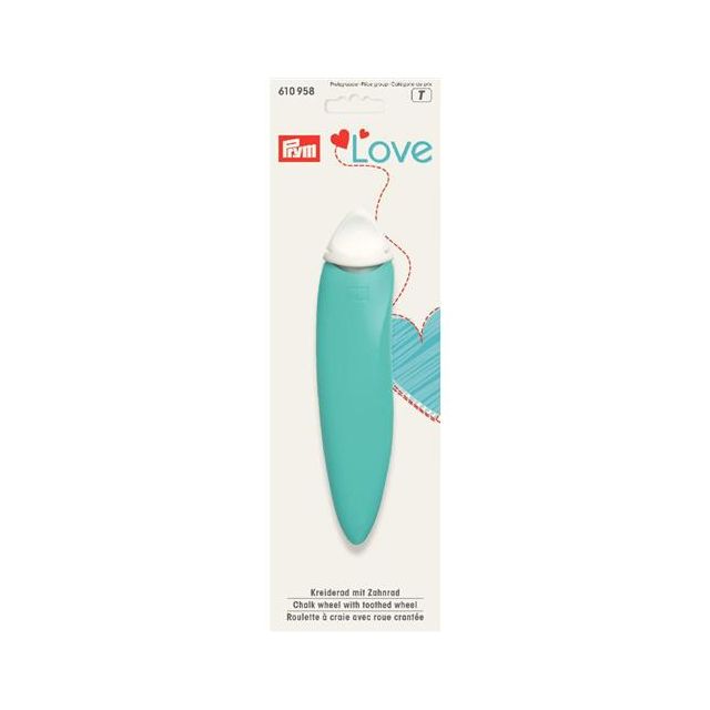 Love Krijtradeerwieltje Stokje ergonomic mint van PRYM 610958
