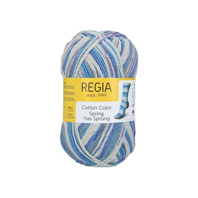 Regia Cotton Color sokkenwol 100gr 420m van SCHACHENMAYR 035.9801621