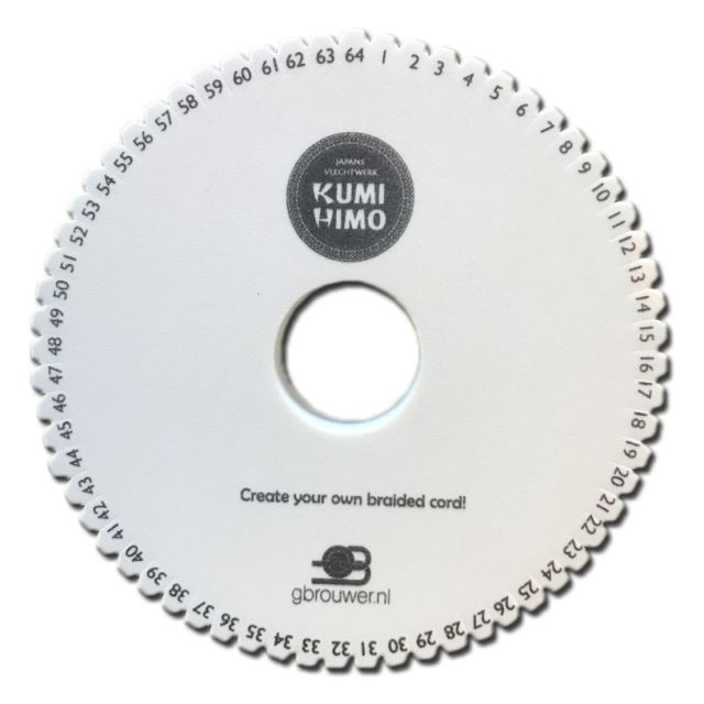 Kumihimo disc 15cm 64 inkepingen van RESTYLE 045.1024