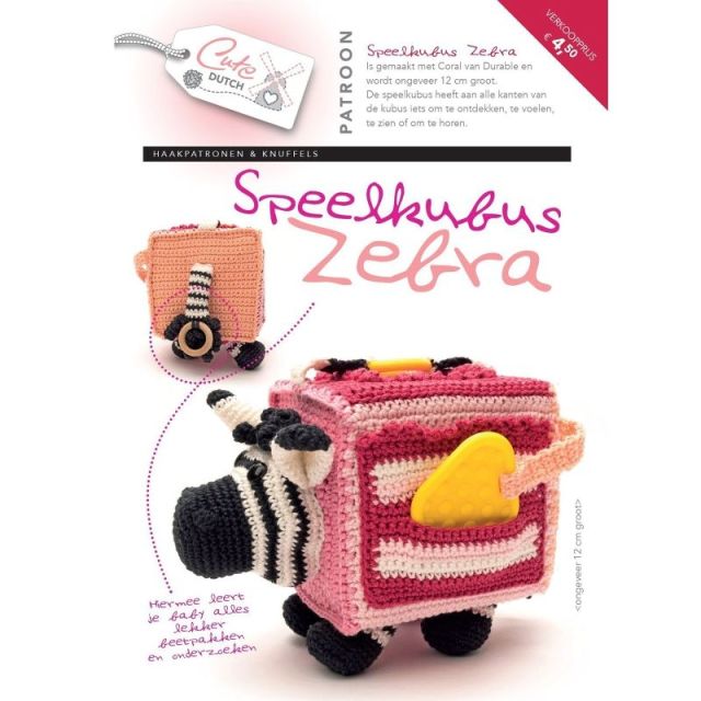 Patroonboekje Speelkubus zebra van Cutedutch 056.36485