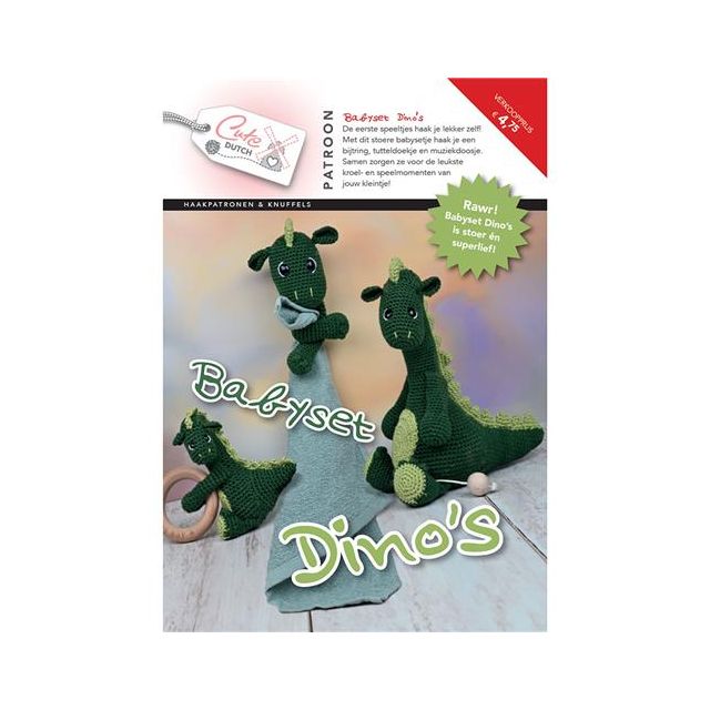 Babyset Dino's haakpatroonboekje van CUTE DUTCH 056.36850