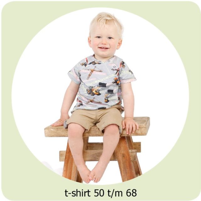 Naaipatroon T-shirt maat 50 t/m 68 van ADIY 056.ADIY15