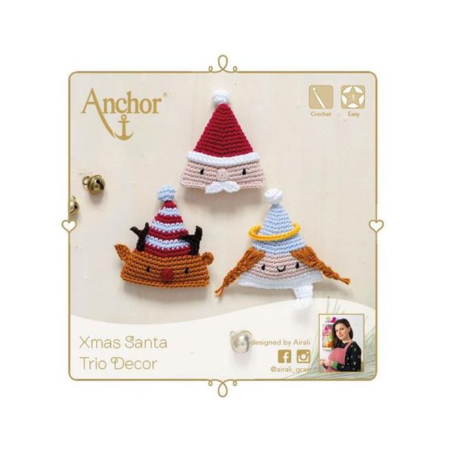 Santa trio decor amigurumi van ANCHOR 058.A28C00509061