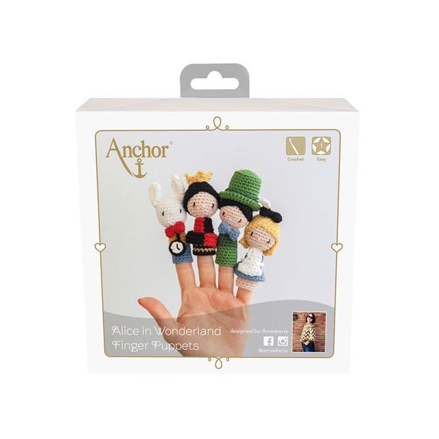 Alice in Wonderland vingerpoppetje haakpakket van ANCHOR 058.A28C00809062