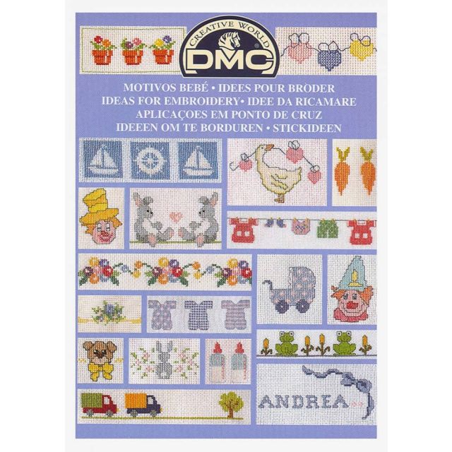 Ideeën om te borduren voor de baby borduurboek van DMC 059.11.12914
