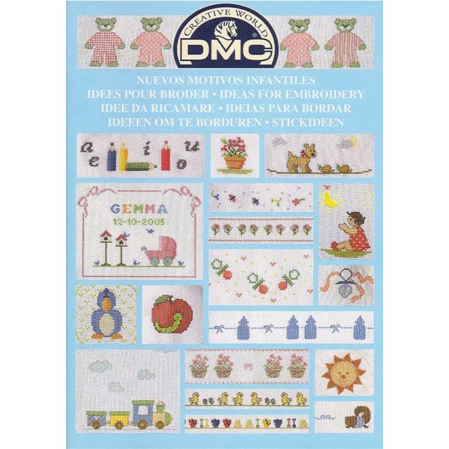 Ideeën om te borduren baby borduurboek van DMC 059.11.14226