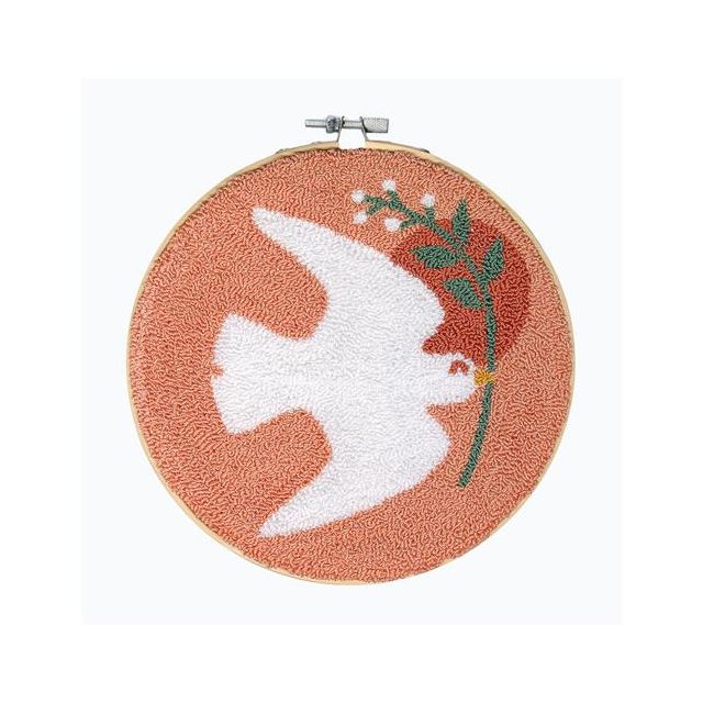 Vredesduif roze 17,8cm Punchpakket van Restyle 095.2020