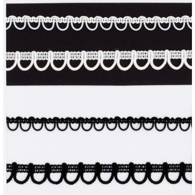 Kant met elastische lussen 10 mm UNION KNOPH 1394