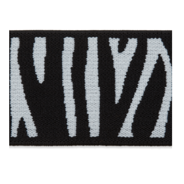Elastiek met zebraprint 40 mm UNION KNOPF 5419