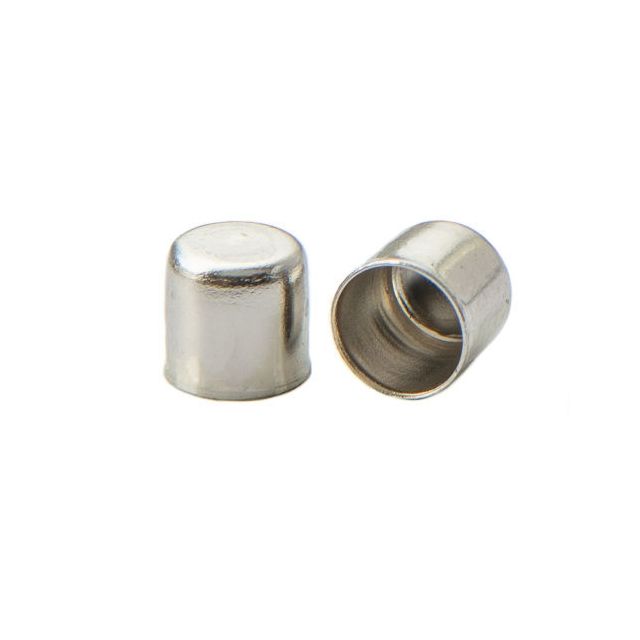 Metalen eindkap Nikkel 6mm MT014714