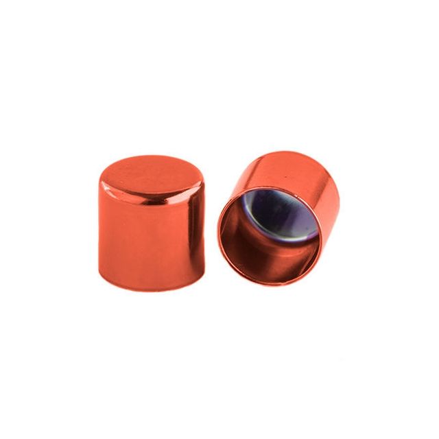 Metalen eindkap Oranje 6mm MT015184