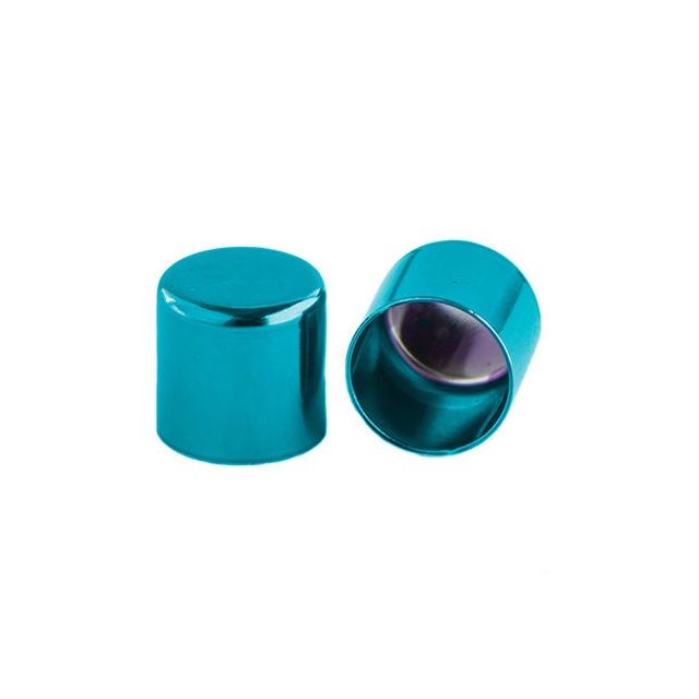 Metalen eindkap Turquoise 6mm MT015183