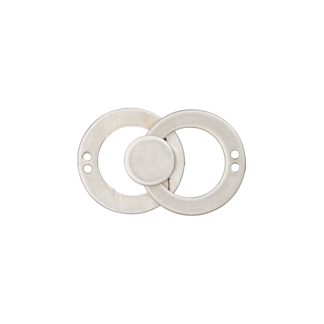 Ronde metalen haak en oog sluiting van UNION KNOPF 58999