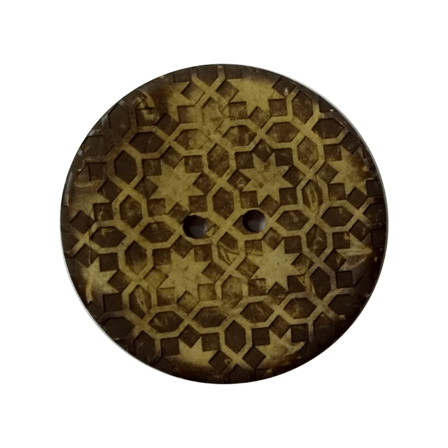 Houten knoop met barok print van RESTYLE 007.84537