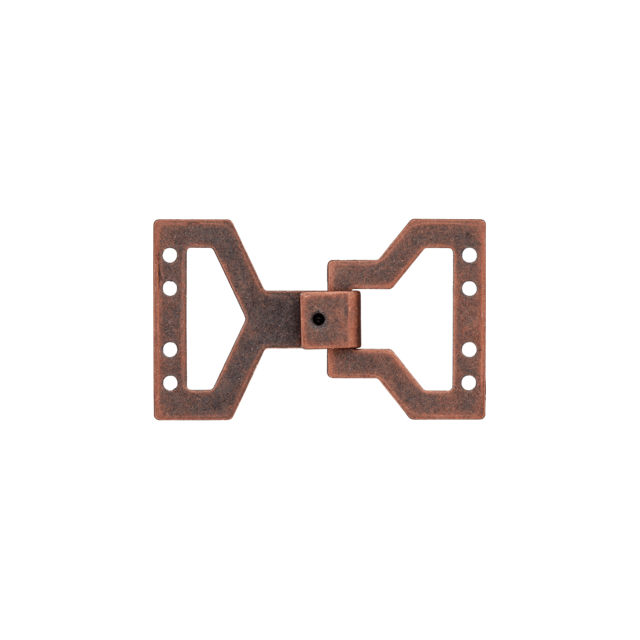 Hoekige metalen haak en oog sluiting van UNION KNOPF 500597