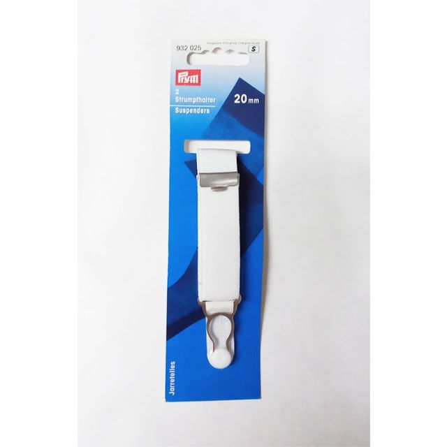 Jarretels wit 20mm van PRYM -s 932025