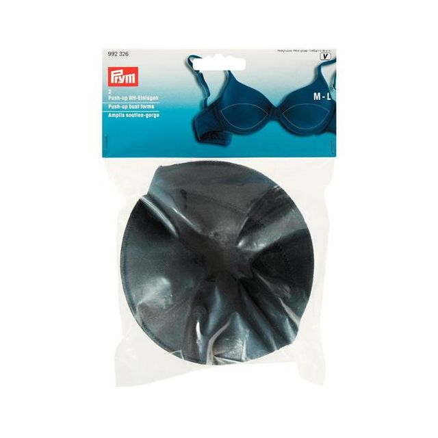 Push-up BH-inlegcups één maat zwart PRYM-v 033.992326