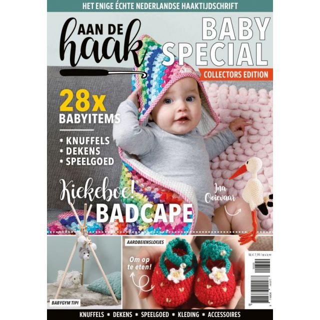 Aan de haak baby special kiekeboe badcape