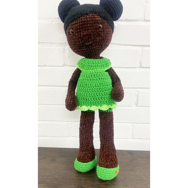 Belinda Pop bruin/licht groen haakpakket van NSTUDIO