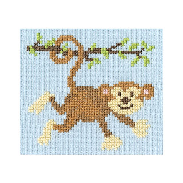 MONKEY MAYHEM telpakket borduurpakket van STITCHCOMPANY bt-skip03