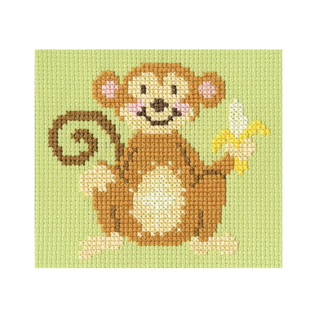 MONKEY MADNESS telpakket borduurpakket van STITCHCOMPANY bt-skip04