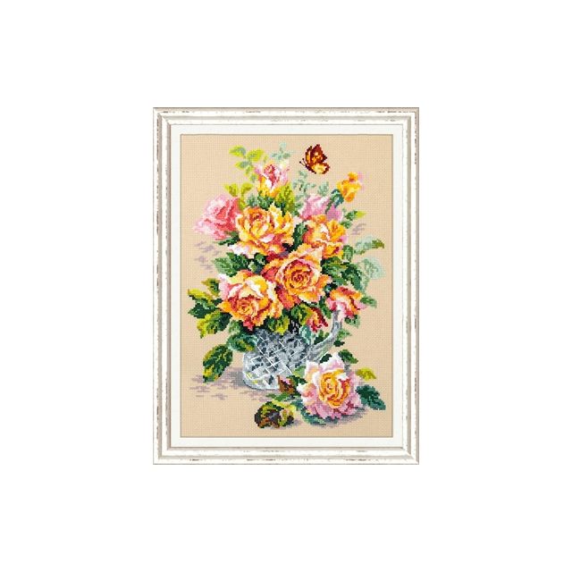 Borduurpakket Tea roses van STITCHCOMPANY CI-100-021