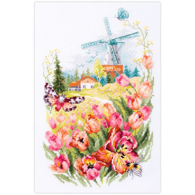 TULIPS OF HOLLAND borduurpakket van STITCHCOMPANY ci-210-350