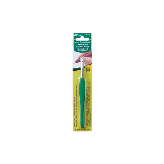 Ergonomische haaknaald Amour 5,5mm van CLOVER PN-0148300