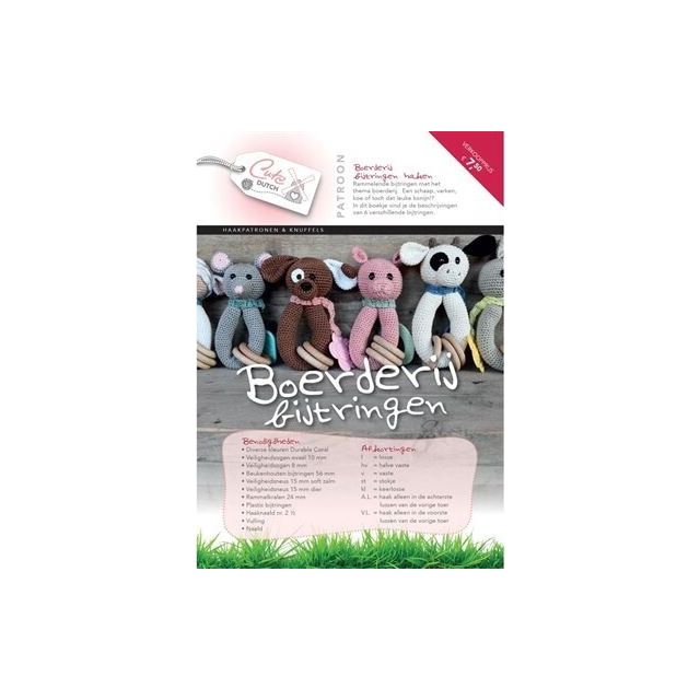 Haakpatroon boerderij bijtringen van CUTEDUTCH 056.36416