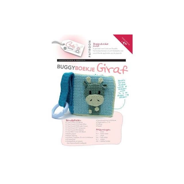 Haakpatroon buggyboekje giraffe van CUTEDUTCH 056.36423