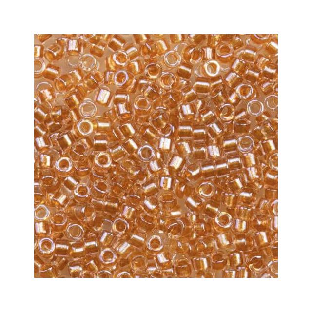 Miyuki Delica Kralen 2mm sparkling gold lined crystal DB D684