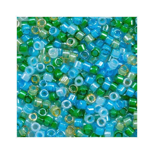 Miyuki Delica Kralen 2mm luminous blue mix DB D685