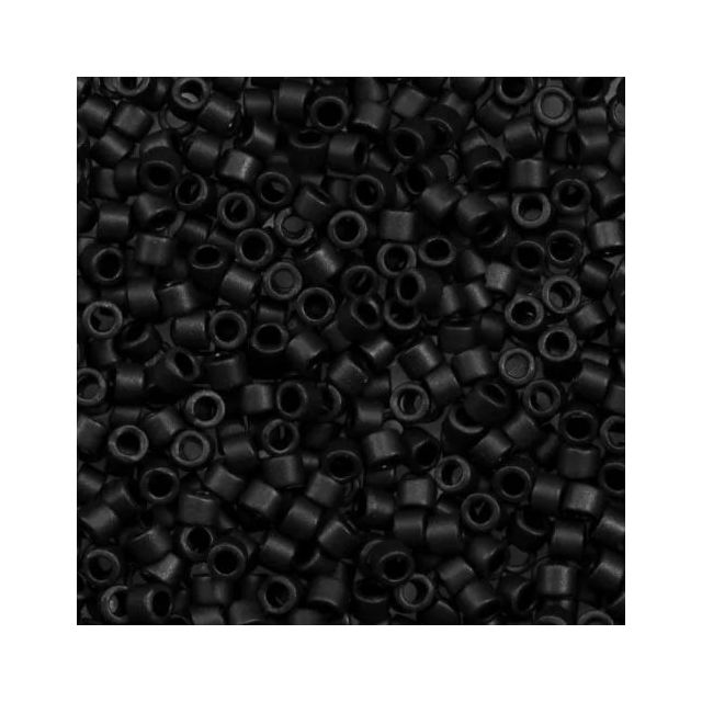 Miyuki Delica Kralen 2mm black matted DB D699