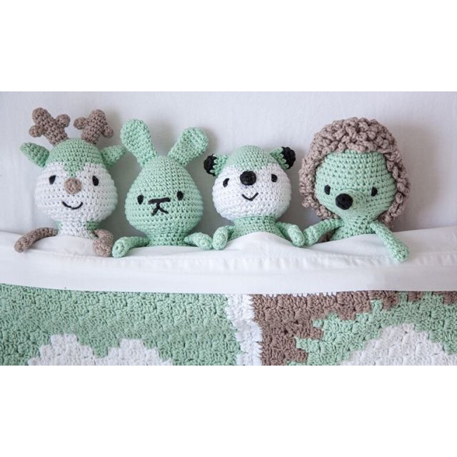 Haakpakket amigurumi 4 diertjes van DENDENNIS 014.122