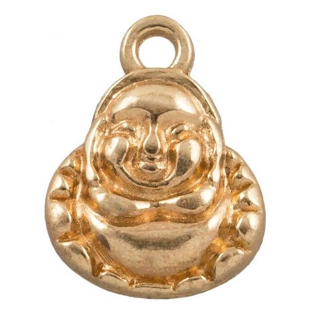Buddha bedel goud 14x10mm van DREAMBEADS M1862