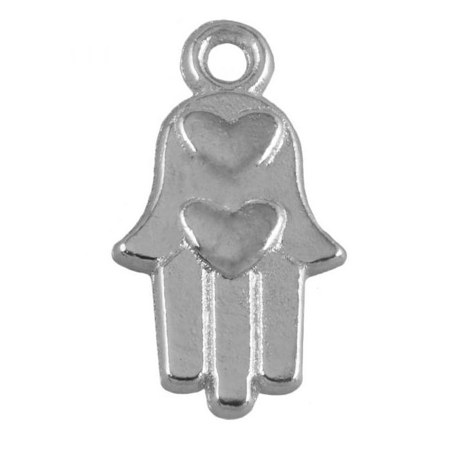 Hamsa bedel antiek zilver 15x9mm van DREAMBEADS M1888