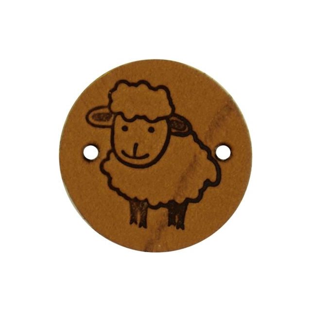 Leren labels schaap 2cm 2 stuks van DURABLE 020.1243