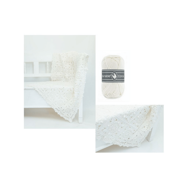 Haakpakket Coaster Square Deken Ivoor van DURABLE 014.121