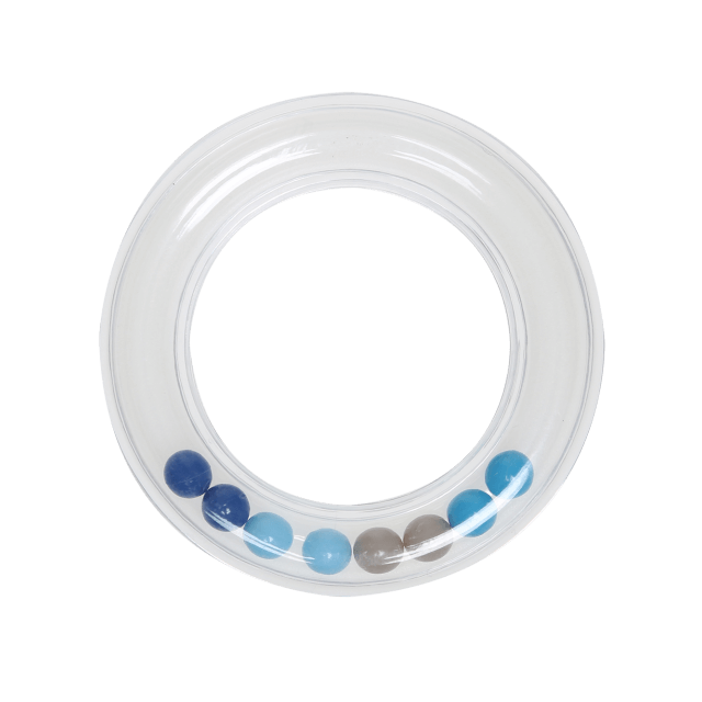 Ring rammelaar 80mm blauw van GO HANDMADE 22047