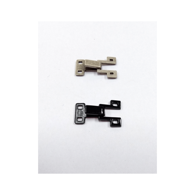 Hoekige haak en oog sluiting 20mm van UNION KNOPF 500252