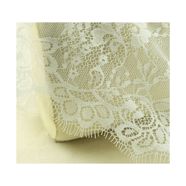 Breed kanten band met wimpers 20cm breed 3meter lang