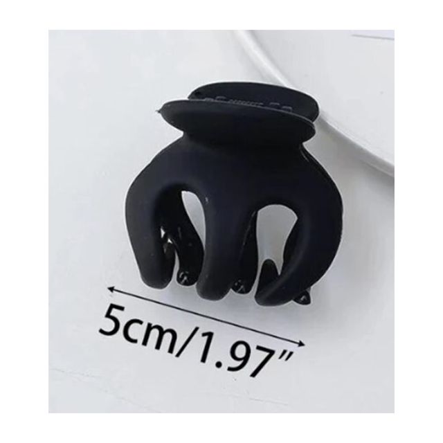 Haarklem zwarte matte drie tanden