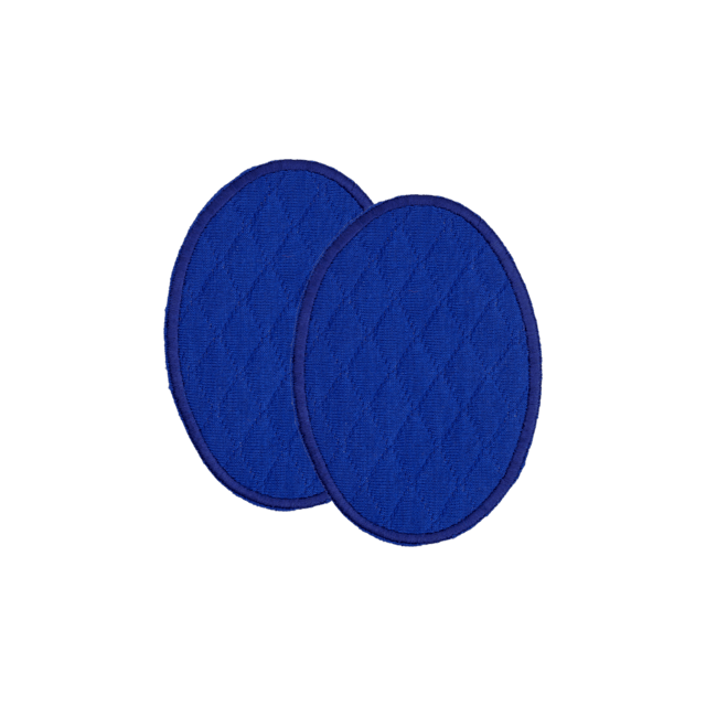 Doorgestikte katoenen elleboog- en kniestukken 110mm van UNION KNOPF