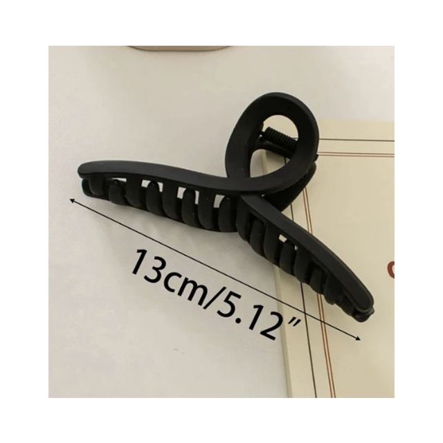 Haarklem zwarte matte lus