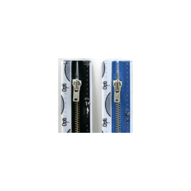 10cm niet deelbare rits metaal zilverkleurig M40 van OPTI PN-0142657