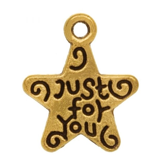 Bedel Just For You (14 x 11 mm) goud M616